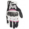 rukavice STELLA SMX-2 AIR CARBON, ALPINESTARS - Itálie, dámské (černé/bílé/fialové, vel. S)