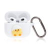 AppleMix Puzdro pre Apple AirPods Pro - karabínka - silikónové - biele / kuracie AppleMix Puzdro pre Apple AirPods Pro - karabínka - silikónové - biele / kuracie
