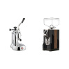 La Pavoni Stradivari Lusso + Eureka Mignon Specialita, WD black, walnut La Pavoni Stradivari Lusso + Eureka Mignon Specialita, WD black, walnut