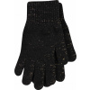 VoXX VIVARO / Dámske jednofarebné pletené rukavice - čierna / zlatá Univerzálna VoXX VIVARO / Dámske jednofarebné pletené rukavice - čierna / zlatá Univerzálna