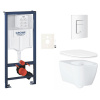 Siko Závěsný WC set do lehkých stěn / předstěnová montáž GROHE Essence GRSESSCSH0 Siko Závěsný WC set do lehkých stěn / předstěnová montáž GROHE Essence GRSESSCSH0