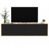 Nástenná TV skrinka Lindner Furniture 150 cm x 39 cm x 35 cm (Závesný TV stolík, komoda Wotan, čierna MAT, 150 cm) Nástenná TV skrinka Lindner Furniture 150 cm x 39 cm x 35 cm (Závesný TV stolík, komoda Wotan, čierna MAT, 150 cm)