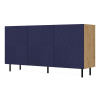 Bývaj s nami SK, Luxusná skrinka NEWARK, dub Artisan / granátová LTD,MDF Bývaj s nami SK, Luxusná skrinka NEWARK, dub Artisan / granátová LTD,MDF