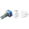 Potenciometer otočný 10k/G, WH9011A, hriadeľ 6x15mm Potenciometer otočný 10k/G, WH9011A, hriadeľ 6x15mm