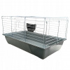 Klietka pre králika, morča – pevná, hrubý drôt, silná plastová vanička, sivá Klietka pre králika, morča – pevná, hrubý drôt, silná plastová vanička, sivá