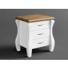 Rustikálny nočný stolík AUSTIN Romance so šuplíkmi Barevné provedení: Bílá Rustikálny nočný stolík AUSTIN Romance so šuplíkmi Barevné provedení: Bílá