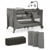 KINDERKRAFT Postieľka cestovná Joy 2 s doplnkami Dark grey KINDERKRAFT Postieľka cestovná Joy 2 s doplnkami Dark grey
