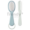 Detský hrebeň a kefa na vlásky Beaba Baby Brush and Comb Green Blue zelený od 0 mes Detský hrebeň a kefa na vlásky Beaba Baby Brush and Comb Green Blue zelený od 0 mes