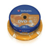 VERBATIM DVD-R 4,7GB/ 16x/ 25pack/ spindle / 43522 VERBATIM DVD-R 4,7GB/ 16x/ 25pack/ spindle / 43522