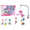 LEAN Toys Detská postieľka Carousel Baby Sound Sky Pink LEAN Toys Detská postieľka Carousel Baby Sound Sky Pink