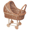Detský prútený kočík pre bábiku Detský prútený kočík pre bábiku