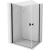 Mexen Mist-B Duo, 2-krídlový výklopný sprchový kút 100 x 90 cm, číre sklo, čierny profil, 8A2-100-090-70-00 Mexen Mist-B Duo, 2-krídlový výklopný sprchový kút 100 x 90 cm, číre sklo, čierny profil, 8A2-100-090-70-00