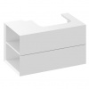 Ravak Lite Skříňka pod umyvadlo 80x45 cm s bočními poličkami, levá - bílá lesk X000001873 Ravak Lite Skříňka pod umyvadlo 80x45 cm s bočními poličkami, levá - bílá lesk X000001873