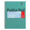 Špirálový zošit, A4, linajkový, 100 strán, PUKKA PAD, Metallic Jotta Špirálový zošit, A4, linajkový, 100 strán, PUKKA PAD, Metallic Jotta