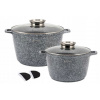 Súprava hrncov - Sada hrncov Zilner, hliníkové hrnce, 8 ks. (Súprava tradičného mramorového hrnca 6,5L a 10L) Súprava hrncov - Sada hrncov Zilner, hliníkové hrnce, 8 ks. (Súprava tradičného mramorového hrnca 6,5L a 10L)