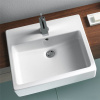 DURAVIT Vero polozápustné umývadlo s otvorom, s prepadom, 550 x 470 mm, biela, 0314550000 DURAVIT Vero polozápustné umývadlo s otvorom, s prepadom, 550 x 470 mm, biela, 0314550000