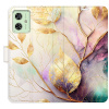 iSaprio Flip Gold Leaves 02 pro Motorola Moto G54 5G / G54 5G Power Edition golea02-FLP2-MoG54 iSaprio Flip Gold Leaves 02 pro Motorola Moto G54 5G / G54 5G Power Edition golea02-FLP2-MoG54