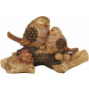 Dekorácia MagicHome Nature, Vtáci na pni, polyresin, 24x10,5x15,5 cm Dekorácia MagicHome Nature, Vtáci na pni, polyresin, 24x10,5x15,5 cm