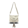 Dámska crossbody kabelka Zellia 24104 béžovo-zlatá - listová - Dámska crossbody kabelka Zellia 24104 béžovo-zlatá - listová -