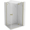 Mexen Mist-H Duo, 2-krídlový výklopný sprchový kút 90 x 110 cm, číre sklo, zlatý lesklý profil, 8A5-090L-110P-50-00 Mexen Mist-H Duo, 2-krídlový výklopný sprchový kút 90 x 110 cm, číre sklo, zlatý lesklý profil, 8A5-090L-110P-50-00