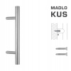 Vyosené madlo na dvere FT - MADLO kód K10 Ø 35 mm ST ks NEM - nerez matná (F60) | MP-KOVANIA.sk Vyosené madlo na dvere FT - MADLO kód K10 Ø 35 mm ST ks NEM - nerez matná (F60) | MP-KOVANIA.sk