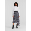 SUKŇA KARL LAGERFELD CHECK PLEATED SKIRT BLACK/WHITE MONOGRAM CHECK SUKŇA KARL LAGERFELD CHECK PLEATED SKIRT BLACK/WHITE MONOGRAM CHECK