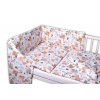 Baby Nellys 3-dielna sada Mantinel s obliečkami - Rozprávkové zvieratká - biela, 135x100cm Baby Nellys 3-dielna sada Mantinel s obliečkami - Rozprávkové zvieratká - biela, 135x100cm