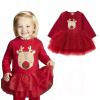 Dievčenské šaty - Červené vianočné šaty Reindeer Session 98 104 (Love Dress - Veľkosť 92 Raspberry - Baya) Dievčenské šaty - Červené vianočné šaty Reindeer Session 98 104 (Love Dress - Veľkosť 92 Raspberry - Baya)