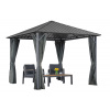 Itaka 3x3 záhradný altánok so závesmi antracitový Garden Point Itaka 3x3 záhradný altánok so závesmi antracitový Garden Point