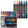 Fixka Uni Posca viacfarebná dekoratívna permanentná 8 ks Fixka Uni Posca viacfarebná dekoratívna permanentná 8 ks