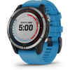 Garmin Quatix 7 Base Smart Watch 47mm, GPS, 10ATM, Graphite with Light Blue Silicone Band EU 010-02540-61 Garmin Quatix 7 Base Smart Watch 47mm, GPS, 10ATM, Graphite with Light Blue Silicone Band EU 010-02540-61