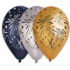 . Balón, 33 cm, ohňostroj, 3 rôzne farby . Balón, 33 cm, ohňostroj, 3 rôzne farby