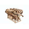 Ugears 3D drevené mechanické puzzle Motor V8 Ugears 3D drevené mechanické puzzle Motor V8