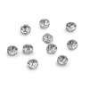 Našívacie šatóny / štras v puzdre / kotlíku Ø6; 7; 8 mm crystal 10ks Našívacie šatóny / štras v puzdre / kotlíku Ø6; 7; 8 mm crystal 10ks