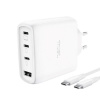 TRUST GaN Nabíječka MAXO 65W, 3xUSB-C,1xUSB-A, bílá 26068 TRUST GaN Nabíječka MAXO 65W, 3xUSB-C,1xUSB-A, bílá 26068