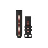 Garmin Silikónový remienok QuickFit 26 - Black/Flame Red Garmin Silikónový remienok QuickFit 26 - Black/Flame Red