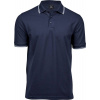 Tee Jays | 1407, Pánske elastické polo, modrá navy - biela, XXL Tee Jays | 1407, Pánske elastické polo, modrá navy - biela, XXL