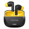 Slúchadlá Canyon Hexagon 7, TWS ANC+ENC Wireless Charge (CNS-TWS7BY) čierna/žltá Slúchadlá Canyon Hexagon 7, TWS ANC+ENC Wireless Charge (CNS-TWS7BY) čierna/žltá
