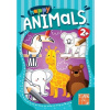 Happy Animals omaľovanka Happy Animals omaľovanka