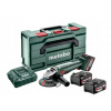Metabo W 18 L 9-125 Uhlová brúska 3x4,0Ah 18V Metabo W 18 L 9-125 Uhlová brúska 3x4,0Ah 18V