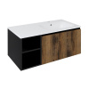 Sapho Sapho, LOREA skrinka 100x46x51,5cm (30P+70cm), pravá, dub collingwood/čierna matná, LE070-1935-R-13 Sapho Sapho, LOREA skrinka 100x46x51,5cm (30P+70cm), pravá, dub collingwood/čierna matná, LE070-1935-R-13