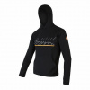 Sensor Merino Upper RJ pánska mikina klokanka čierna L Sensor Merino Upper RJ pánska mikina klokanka čierna L