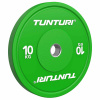 Kotouč Bumper Plate TUNTURI Platinum 10 kg Zelený, pogumovaný, 50 mm Kotouč Bumper Plate TUNTURI Platinum 10 kg Zelený, pogumovaný, 50 mm