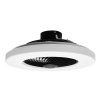 Stropná lampa s ventilátorom a diaľkovým ovládačom, čierna farba Stropná lampa s ventilátorom a diaľkovým ovládačom, čierna farba