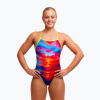 Dámske jednodielne plavky Funkita Tie Me Tight One piece sunset delight Dámske jednodielne plavky Funkita Tie Me Tight One piece sunset delight