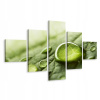 Picture Polyptych Water Drops Makro Leaf 3d 200x120 (Picture Polyptych Water Drops Makro Leaf 3d 200x120) Picture Polyptych Water Drops Makro Leaf 3d 200x120 (Picture Polyptych Water Drops Makro Leaf 3d 200x120)