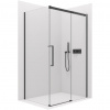 CERANO - Sprchovací kút Lantono L/P - 8 mm - Soft-Close - čierna matná, transparentné sklo - 110x80x195 cm - posuvný CERANO - Sprchovací kút Lantono L/P - 8 mm - Soft-Close - čierna matná, transparentné sklo - 110x80x195 cm - posuvný