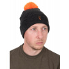 Fox Čiapka Collection Bobble Hat Black Orange Fox Čiapka Collection Bobble Hat Black Orange
