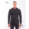 Pánska košeľa čierna so vzorom VSB1702, ZVOĽTE VEĽKOSŤ OBLEČENIA XL Pánska košeľa čierna so vzorom VSB1702, ZVOĽTE VEĽKOSŤ OBLEČENIA XL