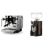 Rocket Espresso Bicocca, stainless silver + Eureka Mignon Specialita, WD black, walnut Rocket Espresso Bicocca, stainless silver + Eureka Mignon Specialita, WD black, walnut